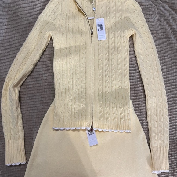 Frankie's Bikinis Carter Cowl Neck Cable Knit Sweater & Marialla mini skort - Picture 2 of 4